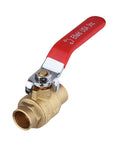 Pack Of Ten Full Port Sweat Brass Ball Valve Half Inch Lead Free Forged Brass 600 WOG For Water Oil And Gas One Quarter Turn Shut Off Plumbing Fittings