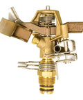 Brass Impact Sprinkler With Adjustable 20 To 360 Degree Pattern And 20 To 41 Feet Spray Range, Durable Brass Bronze Stainless