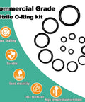 32 Size 705 Piece Plumbing Washers And O Ring Kit 2 In 1 Rubber Gasket Assortment for faucet spigot use displayed in sizes