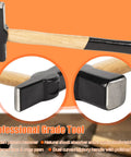 Forging Tools Kit For Knife Making Starter Set With Heavy Duty Hammer featuring Swedish pattern, steel head, wooden handle