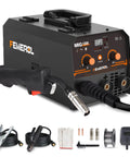 2 In 1 Flux Core And Stick Welder With 130 Amp 110V Gasless MIG Machine, Synergy IGBT Inverter, Portable Wire Feed Welder