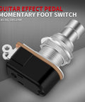 13 Piece SPST Momentary Soft Touch Foot Switch for Guitar Effects Pedals, Silent No Click Durable Solder Lug, Circuit Diagram