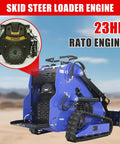 23HP Skid Steer Loader with Quick Attach System for Landscaping and Farming Compact Twin Cylinder Engine with Air Cooling