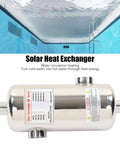 40KW Stainless Steel Pool Heat Exchanger For Spa And Solar Heating Heavy-Duty Swimming Pool Heater Corrosion-Resistant For Saltwater