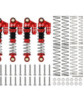 39mm Aluminum Threaded Adjustable Oil Filled Shocks For SCX24 RC Crawlers Red And Black Dope Quick Preload Tuning For Gladiator C10 JLU