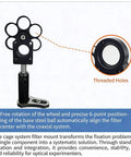 0.5 Inch Filter Wheel For Telescopes, Cage Coaxial Mount With 30mm Cage Compatibility, M4 And M6 Threaded Interfaces