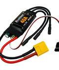 40A Brushless ESC For 2 To 4S RC Drones Planes Multirotor Aircraft And Helicopters With 5V 3A BEC And XT60 Plug close-up view