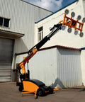 Professional Electric Glass Vacuum Lifter Heavy Duty Suction Cup Hoist with adjustable grips lifting large panels outside.