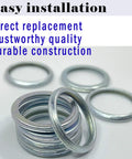 Subaru 10 Pack Oil Drain Plug Gaskets Crush Washers Kit 803916010 easy installation displayed in stack