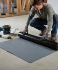 Man installing Self Adhesive Waterproof Roofing Roll Self Stick Rubber Membrane For House Dormer And Metal Roofs Tough As Nails Leak Stopper.