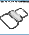 VTEC Solenoid Gasket Spool Valve Filter Screen With O Ring For Honda Civic 1996 To 2005 Pack Of 3 Black Replacement