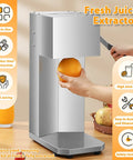Hand Press Juicer With Fruit Cup Design Lever Extractor For Fresh Juice On Demand Eco Friendly Shop Ready Commercial Juicer With Sturdy Frame Compact Short Component And Long Extractor For Juice Shops, stainless steel
