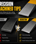 Sharp chisel edge comparison in 12 Piece Punch and Chisel Set Built Tough With Heat Treated CR-V Steel Tools for Metalworking