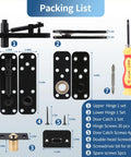 Beefy Heavy Duty Hidden Door Hinge With 570 Lbs Load Capacity Thick Solid Alloy Steel 360 Degree Rotation Pivot shown in parts.