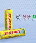 Premium Rechargeable NiMH AA Battery 1300mAh For Solar Garden Lights shown with UL certification and eco-friendly icons