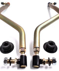 Beefed Up Heavy Duty Steering Drag Link Kit 2 Pack Replaces Poulan Pro For PP155H42 PP19A42 PP19H46 PP20VA46 Includes 2 Sector Gear Dust Caps 4130 Steel With Zinc Coating For Superior Wear, 2 links and dust caps