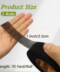 Iron On Hemming Tape 1 Inch Wide No Sew Adhesive For Pants, Clothing, And DIY Crafts, 140 Yards Total Black And White Pack