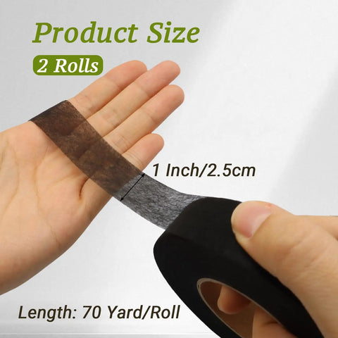 Iron On Hemming Tape 1 Inch Wide No Sew Adhesive For Pants, Clothing, And DIY Crafts, 140 Yards Total Black And White Pack