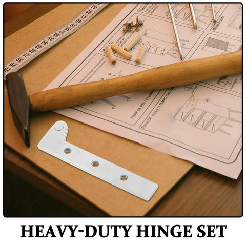 Stainless Steel Hidden Door Hinges 4 Pack With Thickened Design And Rotating Shaft for smooth pivot on doors and windows