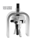 Pilot Bearing Puller Removal Tool With Reach From Three Sixteenths Of An Inch To One And One Quarter Inches For Clutch And Transmission Maintenance Automotive Tool For Mechanics Durable Secure Jaw visible with labeled components and metal finish.