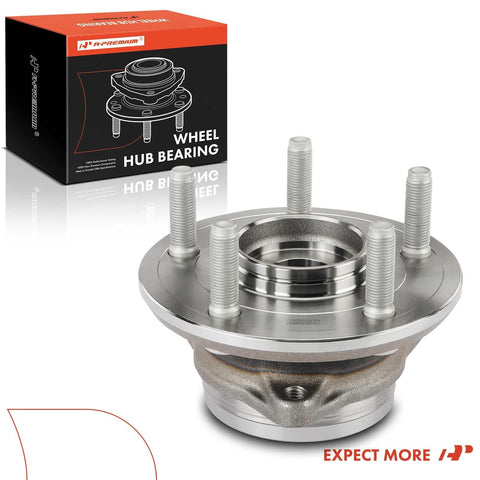 Front view of 5-lug wheel hub assembly for Jeep Grand Cherokee and Dodge Durango models with packaging visible.