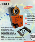 Three Wire Motor Retrofit Kit For Dampers 24VAC Compatible With Honeywell M847D Damper Motors M847D1004 M847D1012