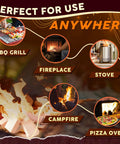 Image showing uses for Mini Firewood 4 Inch Logs Kiln Dried Pine For No Fuss Portable Fire Pits And Solo Stove Accessories.