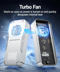 Blazing Fast 80Gbps M.2 2280 NVMe Enclosure With Dope Turbo Cooling Fan showcasing internal fan and advanced cooling design.