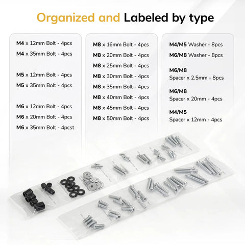 Top Shelf Universal TV Mount Hardware Kit Loaded With Premium Vesa Screws Security Washers And Precision Spacers organization details.