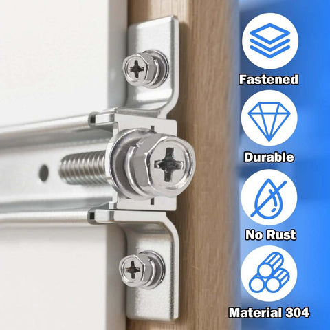 Heavy Duty M5 Screws And Nuts Set 260 Piece Stainless Steel Kit with washers hex head bolts installed, showing fastened and durable design