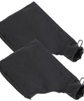 Badass Heavy Duty Two Pack Dust Collection Bags For Table Saw And Miter Saw Featuring Flexible Steel Wire Rim and Quick Zipper Bottom.