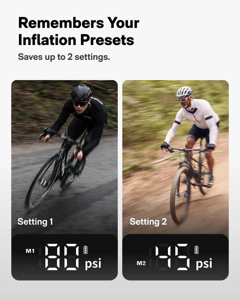 Compact Mini Bike Tire Pump With Gauge, Crazy Fast 25 Second Inflation Up To 100 PSI, Portable Presta And Schrader Compatible Air Pump For Road Mountain BMX Bikes And Sports Balls