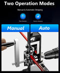 Drill Powered Wire Stripper Machine For Scrap Copper Cable 0.06 To 1 Inch Range with hand crank and drill attachment