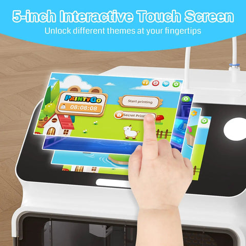 Next Level Mini 3D Printer For Kids With Auto Leveling And Hella Safe Kid Friendly Frame Plus Five Inch Touch Screen And Zero Fuss Preassembled Build Making It A Legit Stem Gift