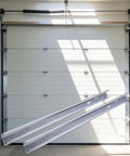 Heavy Duty Built Tough Garage Door Vertical Track Kit With Connecting Plates And Screws 76 Inch Galvanized Steel Rails
