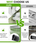 Comparison of installation features of Olive Green Two Pack Galvanized Raised Garden Beds 4x4x1ft Round Design With Safety Rubber Strip