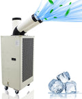 Industrial Grade Portable AC 15,400 BTU Tough As Nails Spot Cooler With Twin Hose massive airflow delivering chill air.