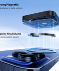 1TB Portable Magnetic Phone SSD With Stand Up To 2000MBps attaches magnetically to iPhone, includes magnetic ring for extra support
