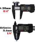 Digital caliper measuring inner diameter and thickness of spacer from 10 Tooth Sprocket And Spacer Kit
