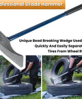 32 Inch Duck-Billed Bead Breaker Hammer Replacement Wedge TG11E Pro Grade for separating tires from wheel rims