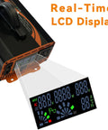 Rock Solid 1000 Watt Power Inverter Converting 48V DC To 110V 120V AC featuring LCD display for real-time monitoring.