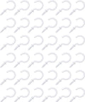 Alt Tag: Seven Eighths Inch Alloy Steel Cup Hooks Pack Of 36 White Perfect For Securing Mugs, Kitchen Towels, Feeders