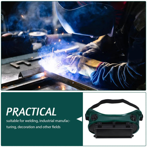 Heavy Duty Welding Goggles With Dual Flip Up Lens Built Tough To Ward Off Blinding Arcs And Dodge Hot Sparks While Grinding Cutting Or Chasing Metal Keep Your Vision Locked In On Any Job Site during an arc welding operation.