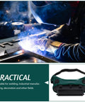 Top Shelf Industrial Welding Goggles Featuring Flip Up Dual Lenses And A Dang Comfy Adjustable Strap For Kickass Spark Shielding And Unmatched Impact Resistant Eye Care during welding.