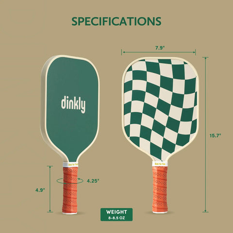Beginner Friendly Pickleball Paddle Set With Two Graphite Fiberglass Rackets USAPA Approved, paddle dimensions 15.7x7.9 inches