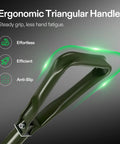 Ergonomic handle of Folding Survival Shovel For Camping And Hiking High Carbon Steel Tactical Entrenching Tool Lightweight Grab And Go 2.3 Lb Compact