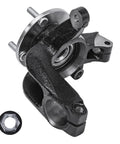 Front 2-Piece Steering Knuckles With Wheel Bearing Hubs Assembly For 2006-2011 Ford Focus Replacement Kit Includes Two Front Steering Knuckles And Hub Assemblies