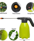 Electric Spray Bottle Half Gallon Plant Mister With Adjustable Nozzles Battery Powered Sprayer For Garden And Indoor Plants