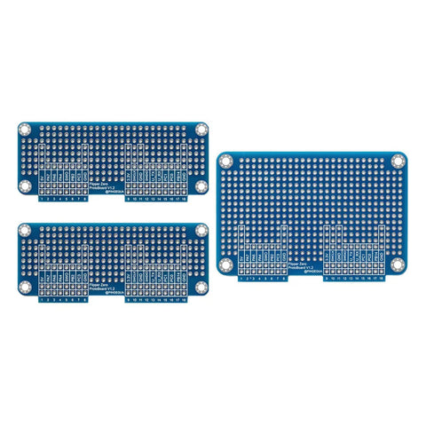 Prototyping Board Kit For Flipper Zero Expansion, Blue Breadboard Set With 1 Large And 2 Small Boards, GPIO Header Pins