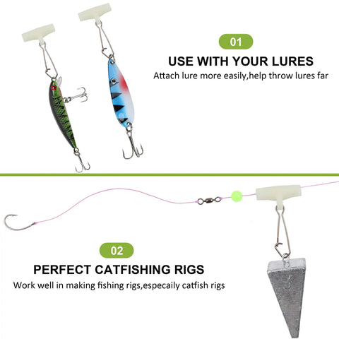 Heavy Duty Sinker Slider Kit With Swivel Snaps And Duo Lock Hooks, 30 Pcs Saltwater Freshwater Sinker Weights Connectors For Catfishing Rigs
